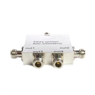 Делитель сигнала c микрочипом (сплиттер) 1/4 WS 506 800-2500 MHz-2