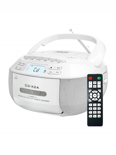 Комбинированный проигрыватель CD - плеер Boombox White-1