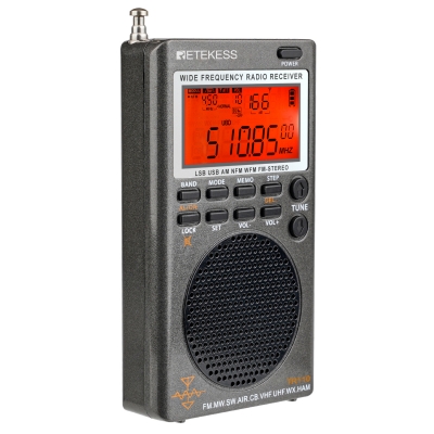 Полнодиапазонный цифровой мини радиоприемник Retekess TR110-4