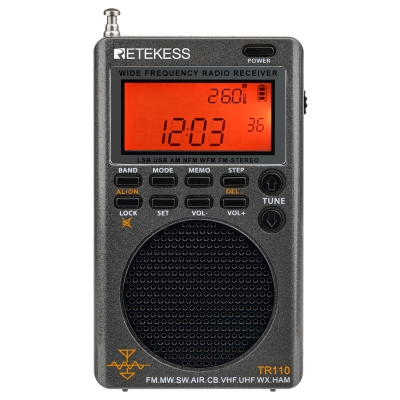 Полнодиапазонный цифровой мини радиоприемник Retekess TR110-14