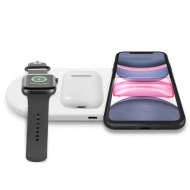 Беспроводная зарядка Baseus Smart 2 в 1 Phone+Watch (белая)