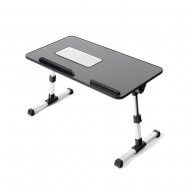 Складной столик для ноутбука с вентиляцией (черный)