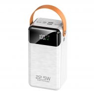 Внешний аккумулятор Power Bank 60000 mAh white (USB, Micro, Type C)